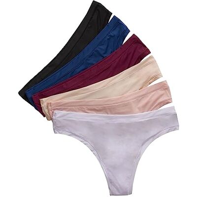 Hanes Dames String Slipje (Pack van 6), GEASSORTEERD, XL Hanes Dames String Slipje (Pack van 6), GEASSORTEERD, XL