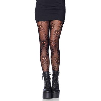 Leg Avenue 9986 Pirate skull net pantyhose, Einheitsgröße (Schwarz) Leg Avenue 9986 Pirate skull net pantyhose, Einheitsgröße (Schwarz)