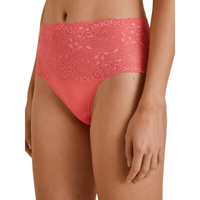 CALIDA Sensual Secrets Slip voor dames, hoge taille, brede, transparante kanten tailleband, roze (porcelain rose), 48-50 CALIDA Sensual Secrets Slip voor dames, hoge taille, brede, transparante kanten tailleband, roze (porcelain rose), 48-50