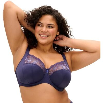 Elomi Vrouwen Morgan Stretch Kant Onderdraad Gestreepte BH, Middernacht, 36H US, Middernacht, 80H Elomi Vrouwen Morgan Stretch Kant Onderdraad Gestreepte BH, Middernacht, 36H US, Middernacht, 80H