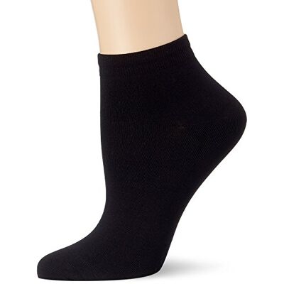 DIM 2 x damessokken kort huideffect tweede huid, Zwart, One size DIM 2 x damessokken kort huideffect tweede huid, Zwart, One size