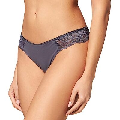 Triumph Vrouwen Wild Peony Florale Braziliaans ondergoed, Grind Grijs, 38 Triumph Vrouwen Wild Peony Florale Braziliaans ondergoed, Grind Grijs, 38