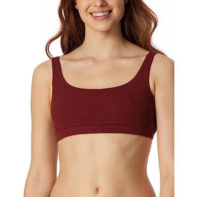 Schiesser Dames Bustier Pure Rib, roest, 36 Schiesser Dames Bustier Pure Rib, roest, 36