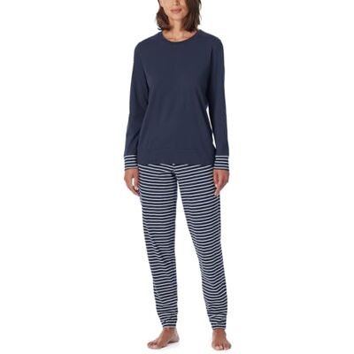 Uncover by Schiesser Schiesser Uncover Nightwear pyjamaset voor dames, donkerblauw-gem._181753, 40 Uncover by Schiesser Schiesser Uncover Nightwear pyjamaset voor dames, donkerblauw-gem._181753, 40