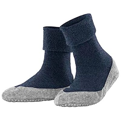 FALKE Dames Stopper sokken Cosyshoe W Hp wol Noppen op de zool 1 paar, Blauw Marine Melange 6794, 41-42 FALKE Dames Stopper sokken Cosyshoe W Hp wol Noppen op de zool 1 paar, Blauw Marine Melange 6794, 41-42