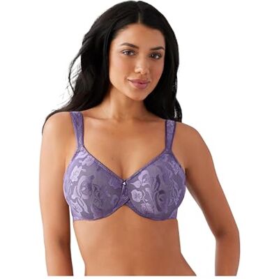 Wacoal Awareness Unlined Full Figure Underwire Bra beha met volledige afdekking, paars, 36DD dames Wacoal Awareness Unlined Full Figure Underwire Bra beha met volledige afdekking, paars, 36DD dames