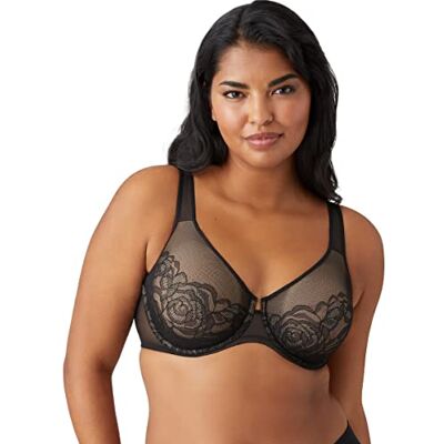 Wacoal Stark Beauty beugelbeha voor dames, Zwart, 80C Wacoal Stark Beauty beugelbeha voor dames, Zwart, 80C