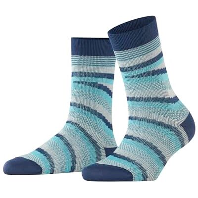 FALKE Dames Sokken Latin Mix W So katoen gedessineerd 1 paar, Blauw Navy 6574, 39-40 FALKE Dames Sokken Latin Mix W So katoen gedessineerd 1 paar, Blauw Navy 6574, 39-40