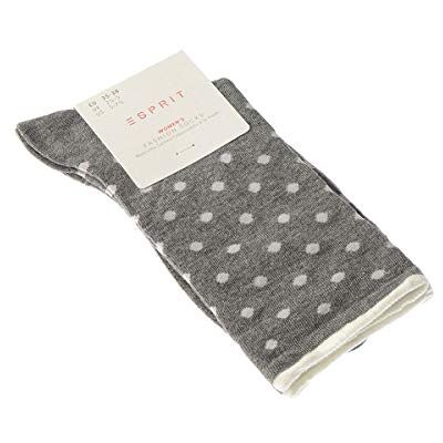 ESPRIT Dames Melange Dot Sokken katoen zwart grijs vele andere kleuren versterkte damessokken met patroon ademend patroon bont dun en met stippen 1 paar, grijs (Light Grey Melange 3390), 39-42 EU ESPRIT Dames Melange Dot Sokken katoen zwart grijs vele andere kleuren versterkte damessokken met patroon ademend patroon bont dun en met stippen 1 paar, grijs (Light Grey Melange 3390), 39-42 EU