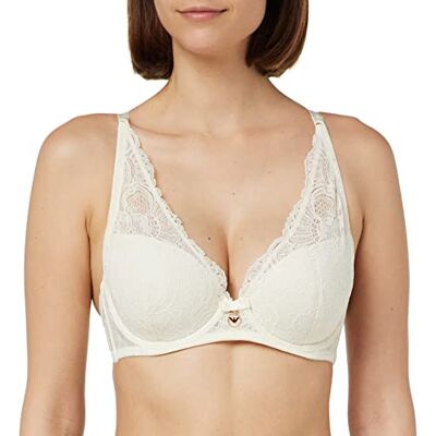 Giorgio Armani Ondergoed Dames Eternal Lace Padded Bra, Yogurt, 38B, yoghurt, B Giorgio Armani Ondergoed Dames Eternal Lace Padded Bra, Yogurt, 38B, yoghurt, B