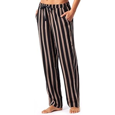 Schiesser Mix & Relax lange pyjamabroek voor dames, bruin, 36 Schiesser Mix & Relax lange pyjamabroek voor dames, bruin, 36