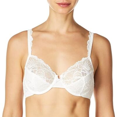 Bali Vrouwen Desire Lace Non-Foam Onderdraad BH, Wit, 80B Bali Vrouwen Desire Lace Non-Foam Onderdraad BH, Wit, 80B