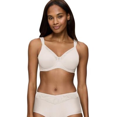 Triumph True Shape Sensation T W01 Minimizer-beha, brede bandjes, ondergoed, ondoorzichtig, ivoor (Fresh Powder), 70D Triumph True Shape Sensation T W01 Minimizer-beha, brede bandjes, ondergoed, ondoorzichtig, ivoor (Fresh Powder), 70D