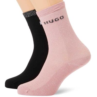 HUGO Dames Quarter_Socks, Open Roze, 35-38 EU HUGO Dames Quarter_Socks, Open Roze, 35-38 EU