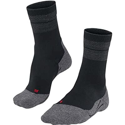 FALKE Dames Wandelsokken TK Stabilizing W So wol functioneel materiaal anti-blaar dik 1 paar, Zwart Black 3003, 41-42 FALKE Dames Wandelsokken TK Stabilizing W So wol functioneel materiaal anti-blaar dik 1 paar, Zwart Black 3003, 41-42