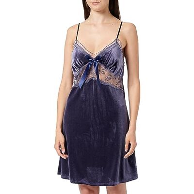 Clotth Damespyjama, V-hals, gouden fluwelen pyjama, kant, sexy pyjama met sling, Paars-l, L Clotth Damespyjama, V-hals, gouden fluwelen pyjama, kant, sexy pyjama met sling, Paars-l, L