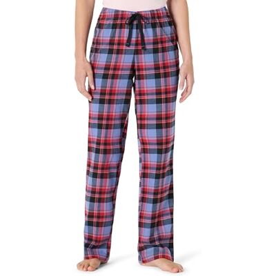 Amazon Essentials Flanellen slaapbroek voor dames (verkrijgbaar in grote maten), blauw gemengd tartan, XX-Large Amazon Essentials Flanellen slaapbroek voor dames (verkrijgbaar in grote maten), blauw gemengd tartan, XX-Large