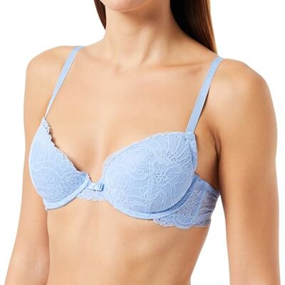 Giorgio Armani Ondergoed Dames Eternal Lace Push Up Bra, Periwinkle, 32B, Perihoek, B Giorgio Armani Ondergoed Dames Eternal Lace Push Up Bra, Periwinkle, 32B, Perihoek, B