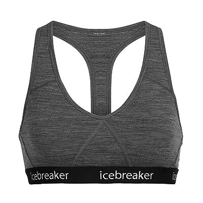 Icebreaker Beha Sprite Racerback Dames Merino Wol Ondergoed, Non Wired Vrouwenbeha, Comfort Bralette Gritstone Heather, XS Icebreaker Beha Sprite Racerback Dames Merino Wol Ondergoed, Non Wired Vrouwenbeha, Comfort Bralette Gritstone Heather, XS