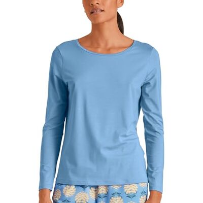 CALIDA Favourites Paisley T-shirt voor dames, Placid Blue, 32/34 NL CALIDA Favourites Paisley T-shirt voor dames, Placid Blue, 32/34 NL