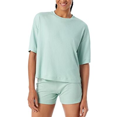 Schiesser Dames Shirt Pyjama Top Mint, 42, munt, 42 Schiesser Dames Shirt Pyjama Top Mint, 42, munt, 42