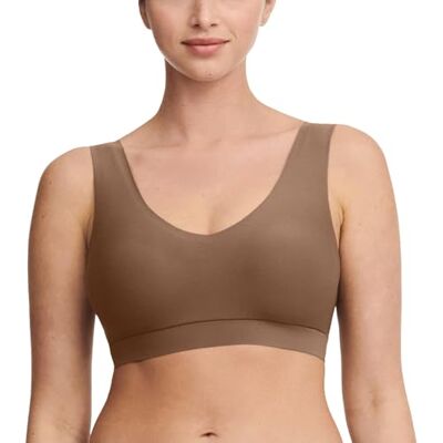 Chantelle Zachte en rekbare beha, ondoorzichtig, dames, Chocolade, XS/S Chantelle Zachte en rekbare beha, ondoorzichtig, dames, Chocolade, XS/S