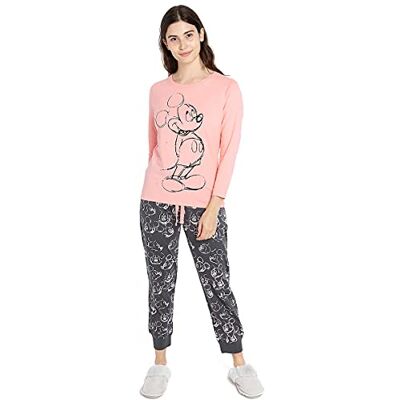 Disney Dames Mickey Hand Drawn Pyjamaset, Meerkleurig, S Disney Dames Mickey Hand Drawn Pyjamaset, Meerkleurig, S