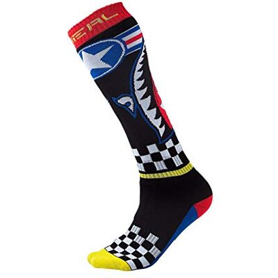 O'NEAL Oneal WINGMAN SOX PRO MX Sokken, knielengte, motorcross/mountainbike-sokken, meerkleurig, eenheidsmaat O'NEAL Oneal WINGMAN SOX PRO MX Sokken, knielengte, motorcross/mountainbike-sokken, meerkleurig, eenheidsmaat