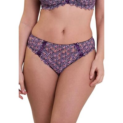 Sans Complexe -Slip met bedrukte kant Arum mozaïek paars, Blackberry Graphic Print, 36-38 Sans Complexe -Slip met bedrukte kant Arum mozaïek paars, Blackberry Graphic Print, 36-38