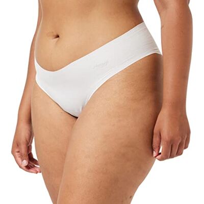 Sloggi Zero Cotton Hipstring Slip, zwart, S, Silk White, XS Sloggi Zero Cotton Hipstring Slip, zwart, S, Silk White, XS
