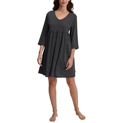 CALIDA Favourites nachthemd voor dames, zwart, normale pasvorm, zwart, reguläre Passform CALIDA Favourites nachthemd voor dames, zwart, normale pasvorm, zwart, reguläre Passform