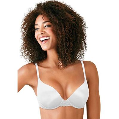 Maidenform DreamWire Onderdraad BH, No-Poke Push-Up BH, matige dekking, Convertible T-shirt BH, Kleur: wit., 80A Maidenform DreamWire Onderdraad BH, No-Poke Push-Up BH, matige dekking, Convertible T-shirt BH, Kleur: wit., 80A
