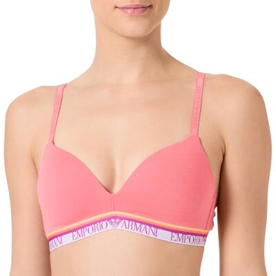 Giorgio Armani Vrouw Microfiber Gewatteerde Driehoek BH Roze S, Neon Roze, S Giorgio Armani Vrouw Microfiber Gewatteerde Driehoek BH Roze S, Neon Roze, S