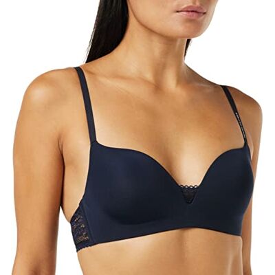 Tommy Hilfiger Calvin Klein Triangle-RP Triangel-BHS voor dames, blauw (Desert Sky), 80D Tommy Hilfiger Calvin Klein Triangle-RP Triangel-BHS voor dames, blauw (Desert Sky), 80D