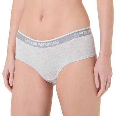 Giorgio Armani Dames Logoband Culotte Hipster Slipje, Grijs, XL, Grijs, XL Giorgio Armani Dames Logoband Culotte Hipster Slipje, Grijs, XL, Grijs, XL