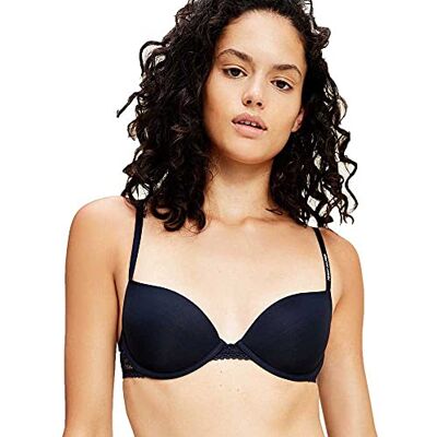 Tommy Hilfiger Balconette-beha voor dames met beugel, blauw (Desert Sky), 60D Tommy Hilfiger Balconette-beha voor dames met beugel, blauw (Desert Sky), 60D