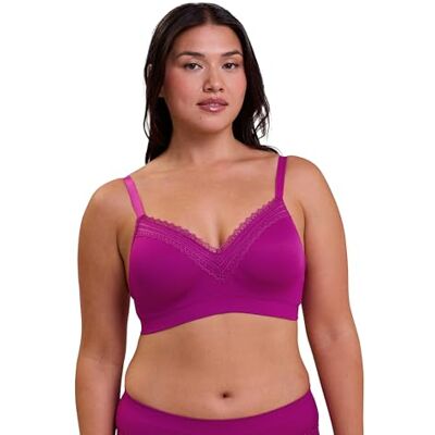 Sans Complexe Cup-beha zonder beugel-Agathe-roze, Fuchsia pink., XL Sans Complexe Cup-beha zonder beugel-Agathe-roze, Fuchsia pink., XL