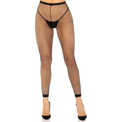 Leg Avenue voor dames Net footless panty's +, 1X-2X (Zwart) Leg Avenue voor dames Net footless panty's +, 1X-2X (Zwart)
