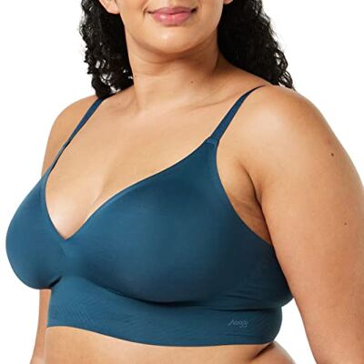 Sloggi Body Adapt Bralette BH voor dames, wit lichte combinatie, M/L Sloggi Body Adapt Bralette BH voor dames, wit lichte combinatie, M/L