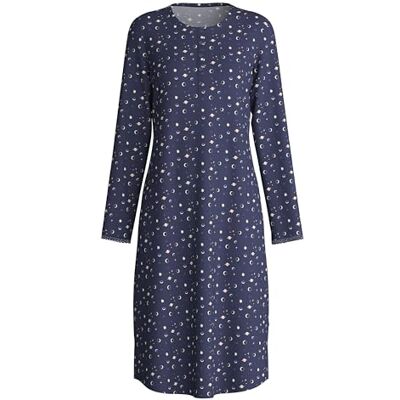 CALIDA Midnight Dreams nachthemd voor dames, peacoat blue, normale pasvorm, Peacoat Blue., reguläre Passform CALIDA Midnight Dreams nachthemd voor dames, peacoat blue, normale pasvorm, Peacoat Blue., reguläre Passform
