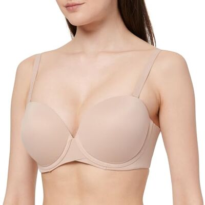 Calvin LICHT GEVOERDE STRAPLESS voor dames, beige, 36B, Beige (Ceder), 75 Calvin LICHT GEVOERDE STRAPLESS voor dames, beige, 36B, Beige (Ceder), 75