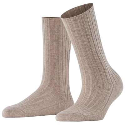 FALKE Dames Sokken Cosy Wool Boot W So wol kasjmier eenkleurig 1 paar, Beige Melange 4091 Special Edition, 41-42 FALKE Dames Sokken Cosy Wool Boot W So wol kasjmier eenkleurig 1 paar, Beige Melange 4091 Special Edition, 41-42