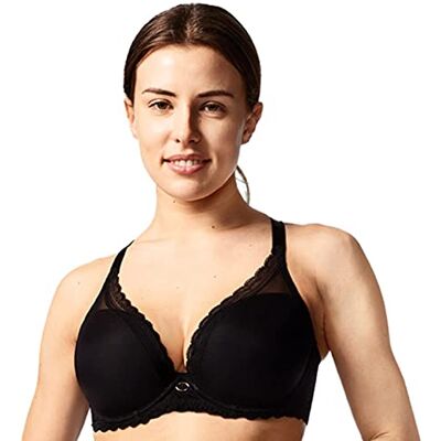 Chantelle Parijse Allure Plunge T-shirtbeha voor dames, Zwart, 75C Chantelle Parijse Allure Plunge T-shirtbeha voor dames, Zwart, 75C