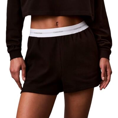 Calvin Dames LOGO JERSEY SHORT LV00QS7517 Slaap Bodem, Zwart (Zwart), M, Zwart (zwart), M Calvin Dames LOGO JERSEY SHORT LV00QS7517 Slaap Bodem, Zwart (Zwart), M, Zwart (zwart), M