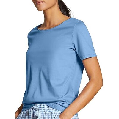 CALIDA Dames Favourites Cottage T-Shirt, Allure Blue, Standaard CALIDA Dames Favourites Cottage T-Shirt, Allure Blue, Standaard