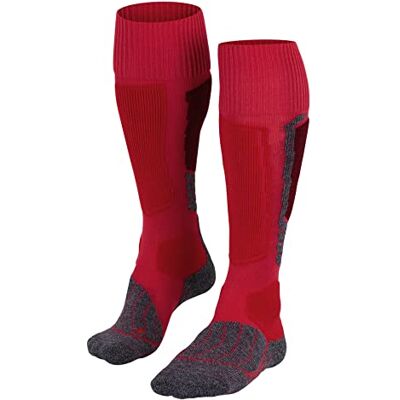 FALKE Dames Skisokken SK1 Comfort W Kh wol functioneel materiaal warm dik 1 paar, Rood Rose 8680, 41-42 FALKE Dames Skisokken SK1 Comfort W Kh wol functioneel materiaal warm dik 1 paar, Rood Rose 8680, 41-42