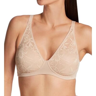 Bali Women's Breathe Modal T-Shirt, Breathable Wireless, Full-Coverage Convertible Bra, Almond Bali Women's Breathe Modal T-Shirt, Breathable Wireless, Full-Coverage Convertible Bra, Almond
