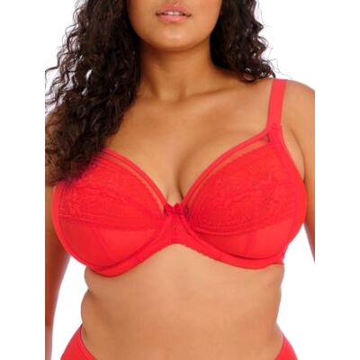 Elomi Dames Plus Size Kendra Underwire Plunge Bra, kersen, 75H Elomi Dames Plus Size Kendra Underwire Plunge Bra, kersen, 75H