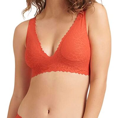 Sloggi Zero Feel Lace 2.0 bralettetop voor dames, watermeloen, M Sloggi Zero Feel Lace 2.0 bralettetop voor dames, watermeloen, M