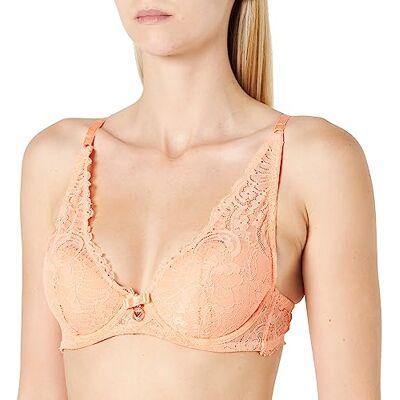Giorgio Armani Ondergoed Dames Eternal Lace Padded Bra, Papaya, 36A, oranje (papaya), A Giorgio Armani Ondergoed Dames Eternal Lace Padded Bra, Papaya, 36A, oranje (papaya), A